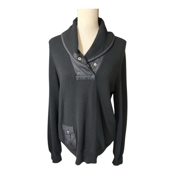 Ralph Lauren Black Cowl Neck Sweater active size X-Large - Picture 1 of 6